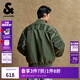 杰克·瓊斯（JACK&JONES）25年男裝秋冬潮酷飛行員夾克男短款棉服寬松棒球服棉衣外套男士 E03草綠 XL 185