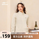 鴻星爾克開衫衛(wèi)衣外套女秋季新品立領(lǐng)休閑防風束口上衣純色戶外簡約女裝