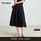 珂萊蒂爾【商場(chǎng)同款】秋季氣質(zhì)通勤半身裙百搭顯瘦a字裙 黑色 L