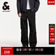 杰克·瓊斯（JACK&JONES）降落傘兵褲男夏季工裝褲涼感男褲略寬松休閑褲輕薄款潮流褲子 E40黑色 31 175 31