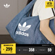 adidas「云朵包」牛仔風(fēng)大容量運動(dòng)挎包女子阿迪達斯官方三葉草 制服藍 NS