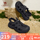 駱駝（CAMEL）戶外涼鞋女鏤空網(wǎng)面丑萌涼鞋厚底溯溪鞋 L25M076036 黑色 38 