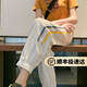 UNAE運(yùn)動(dòng)褲女2025夏季薄款高腰燈籠束腳褲韓版顯瘦女士休閑速干冰絲褲 白色 L