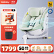 REEBABY啟睿pro兒童安全座椅0-12歲嬰兒寶寶車(chē)載汽車(chē)用雙風(fēng)扇通風(fēng)德國E1 通風(fēng)款曼波綠【雙通道通風(fēng)】