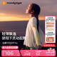 moodytiger【仙女家族】女童T恤長袖春夏款打底衫假兩件輕薄涼感兒童防曬衣