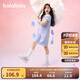 巴拉巴拉女童裙子兒童連衣裙2025夏裝中大童洋氣撞色Polo裙208225111011