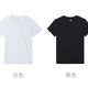 白小T官方店夏季純棉白色T恤男圓領(lǐng)短袖純色體恤半袖T恤男 白+黑【夜光T標(biāo)】 XL  推薦140-160斤