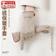 巴哈兔子手套女秋冬季保暖可觸屏戶(hù)外騎車(chē)手套防寒加絨分指手套送禮物新年 卡其(內里細軟絨)