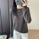 塔馳密司自帶松弛感法式一字領(lǐng)針織小衫T恤 2025夏季鏤空上衣 陶泥灰 S 建議110斤以?xún)? title=