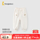 童泰（TONGTAI）女寶寶棉褲冬季夾棉兒童褲子女童休閑外出束口褲加厚可愛長褲 米白 110 cm（不可開襠）