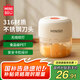 名創(chuàng)優(yōu)品嬰兒輔食機(jī)小型絞肉機(jī)家用電動打蒜器蒜泥搗碎器絞餡攪拌機(jī)攪蒜器搗蒜蒜蓉?cái)嚿衿鞔笏夥鬯閿囁? title=