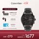 凱文克萊（Calvin Klein）官方正品CK型格黑武士時(shí)尚三眼石英表送男友黑色25200209七夕禮物
