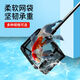 OEMG加長柄撈魚網(wǎng)魚缸網(wǎng)撈魚網(wǎng)撈魚撈水池樹葉加長款伸縮桿抄網(wǎng)兜手抄 小號撈魚網(wǎng)【固定款/不可收納】+魔力抹布