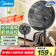 美的（Midea）電風(fēng)扇 家用立式七葉搖頭落地扇遙控定時(shí)大風(fēng)力電扇宿舍臥室輕音節(jié)能桌面小風(fēng)扇 SAH30ADR