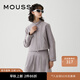 moussy 女裝新品美式復(fù)古機(jī)車風(fēng)短款夾克外套女028GAZ30-6060 160灰色 M 00002/M