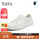 他她（TATA）2024秋休閑男士簡(jiǎn)約百搭板鞋新款VNQ02CM4 白色VNQ01 39