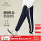 英氏（YEEHOO）兒童褲子男女童長(zhǎng)褲中大童裝衛(wèi)褲休閑運(yùn)動(dòng)褲休閑秋裝 藍(lán)色 130