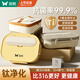 雙槍（Suncha）鈦健康飯盒小學(xué)生上班族可微波爐比316好不銹鋼餐盒1.5L配保溫袋