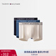 TOMMY HILFIGER【三條裝】25秋冬男裝提花舒適棉質(zhì)微彈四角褲平角內(nèi)褲03520 藍色/黑色/米色0WL XL