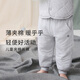 nest designs兒童夾棉長(cháng)褲天竹絨男女童寶寶褲子秋冬保暖家居褲 煙云灰 100 （建議身高90-102cm）