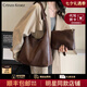 CRTNZO KROEZ輕奢包包女包2025年新款大容量女士單肩托特包生日七夕情人節(jié)禮物 咖啡色-CK包送女友老婆閨蜜媽媽