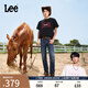 Lee【張凌赫代言】涼涼褲723修身中腰直腳中深藍輕薄男牛仔褲潮流 中深藍 31