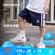 Converse匡威兒童裝男童短褲夏季新款中大童運動褲五分褲 藏青藍 160 /69 【建議身高158-170cm】