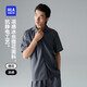 海瀾之家【輕奢度假Air8】睡衣男女陳哲遠(yuǎn)同款新品冰絲涼感短袖短褲家居服
