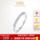CRD克徠帝【現貨閃發(fā)】情韻鉆石排戒婚戒結婚訂婚鉆戒群鑲戒指 PT950鉑金 共約8分