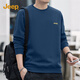 JEEP吉普新款圓領(lǐng)衛衣男春季休閑商務(wù)男士T恤圓領(lǐng)潮流百搭高端男裝