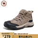 駱駝牌 男士戶外徒步登山鞋休閑高幫鞋 P14W342613 埃爾沙/夜黑色 42 