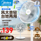 美的電風(fēng)扇落地扇 純銅電機(jī) 臺(tái)立兩用7葉搖頭輕音扇 三檔風(fēng)速調(diào)節(jié) 節(jié)能二級能效 簡易旋鈕操控 白色SAF30AC