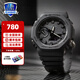卡西歐（CASIO） 男表黑武士G-SHOCK運動手表小鋼炮黑金防水時尚石英腕表送男友 GA-2100-1A1PR