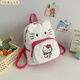 葉余卡通可愛(ài)毛絨三麗鷗雙肩背包貓書(shū)包學(xué)生布丁狗手提包 KT貓-加強版【高品質(zhì) 高密度絨】 包包