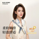 GLO-STORY絲巾女 70cm百搭田園風(fēng)印花頭巾女披肩送媽媽母親節生日禮物