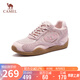 駱駝（CAMEL）月牙德訓(xùn)鞋女百搭板鞋網(wǎng)面休閑鞋 L25S577059G 粉色(增高款) 38