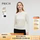 PRICH復(fù)古針織衫2024冬季新款保暖毛秋季女裝毛衣女打底衫針織開衫外套 39象牙白色 XS 155