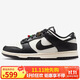 耐克NIKE女子休閑鞋板鞋 DUNK 運動(dòng)鞋HQ7487-100黑白 39