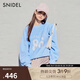 SNIDEL2025春夏新品休閑百搭寬松圓領(lǐng)長(cháng)袖字母印花衛衣SWCT251148 淺藍色 均碼