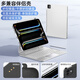 EISSCCE適用2024iPad Pro11/13英寸新款妙控鍵盤伴侶殼12.9磁吸帶筆槽Air7/6/5/4防彎防摔殼10.9保護殼 【雪白色】單殼~兼容蘋果/平替所有鍵盤 適用iPad Air4