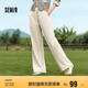 森馬（Semir）[陳都靈同款]休閑褲女雪尼爾闊腿褲24冬季加絨長(zhǎng)褲109724127003