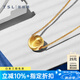 謝瑞麟（TSL）18K金項鏈女時尚貓眼珠K黃鎖骨套鏈送女友BE538 K金項鏈