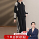 雪夕媽媽裝秋裝休閑兩件套裝洋氣翻領(lǐng)衛(wèi)衣中老年女運(yùn)動服上衣小衫