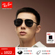 雷朋（RayBan）墨鏡新款飛行員款太陽(yáng)鏡男女同款戶外防曬眼鏡0RB3712D七夕禮物 002/87 黑色鏡框深灰色鏡片 62