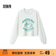 森馬（Semir）衛衣女短款字母打底衫秋季學(xué)院風(fēng)印花寬松上衣小個(gè)子107524116002