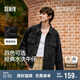 森馬（Semir）森柔牛仔|夾克男牛仔外套秋季寬松翻領(lǐng)上衣街頭潮流103524108101