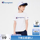 Champion【涼感科技】冠軍男女童短袖T恤2025夏季新款大小童親子裝上衣