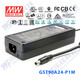 臺(tái)灣明緯90W工業(yè)電源適配器GST90A三插頭帶PFC高能效全球安規(guī)CCC認(rèn)證 GST90A24-P1M 24V3.75A輸出 配進(jìn)線
