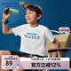 Skechers斯凱奇哆啦A夢(mèng)聯(lián)名款 男女童夏季純棉透氣限定短袖L325K070
