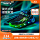 Skechers斯凱奇男童熒光閃燈鞋童鞋透氣跑步運動(dòng)鞋撞色大童跑鞋400103L